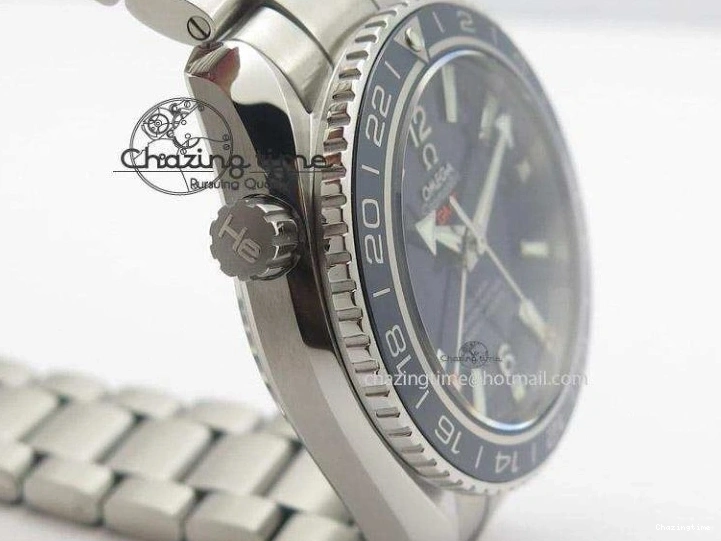 0306 Planet Ocean GMT 42mm V6F Best Edition Blue Bezel Blue Dial On SS Bracelet A ModernLook 8274